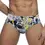 Thumbnail: Men Tropical Low Rise Swim Briefs