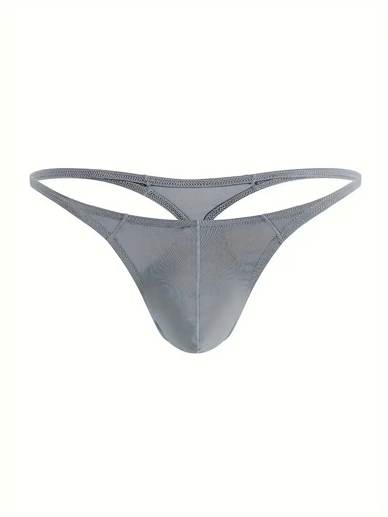 Thumbnail: Men Thong Stretchy Hipster - Grey