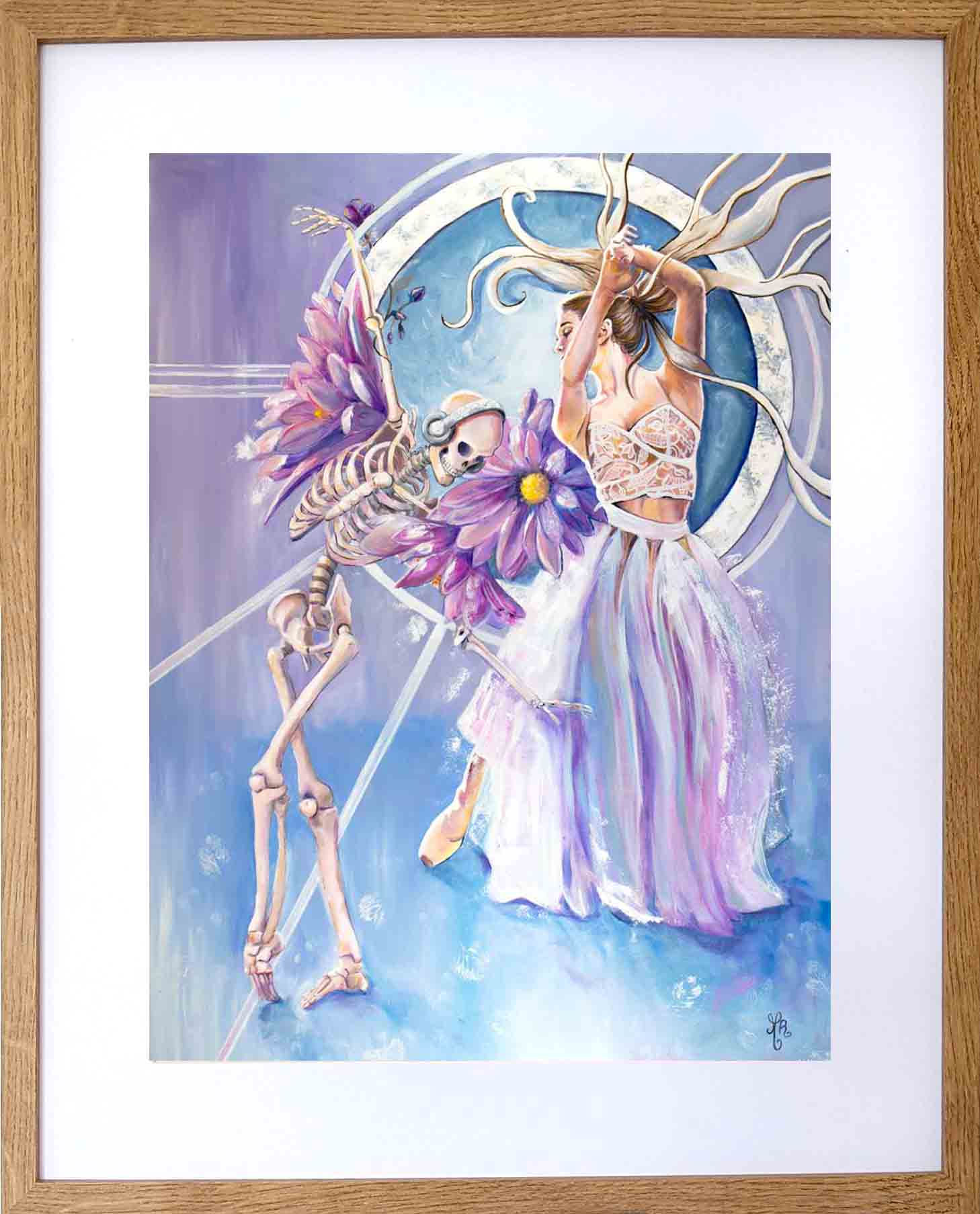 Tirage d'art squelette : Ballet glacé