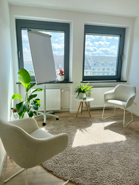 Therapieraum für Psychotherapie Paartherapie und Coaching