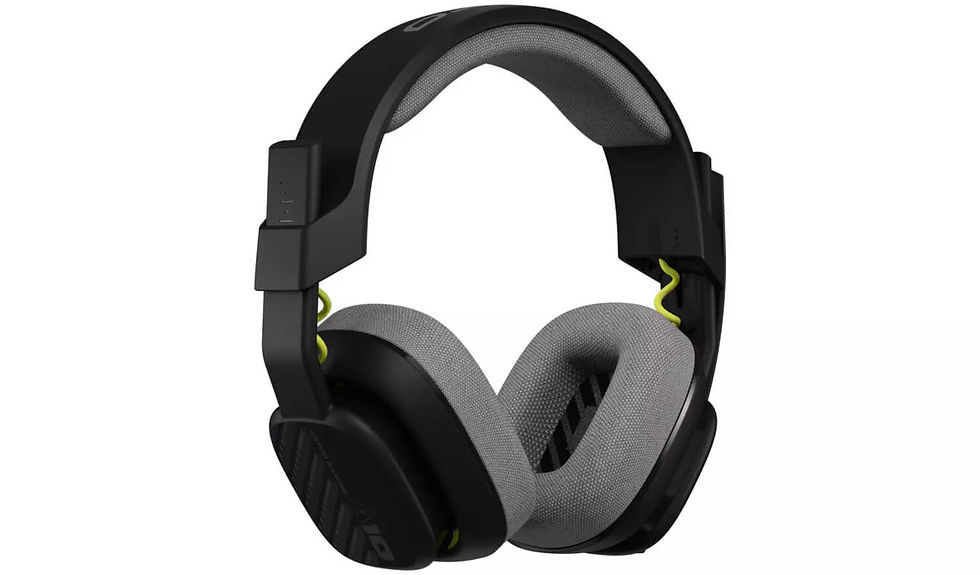 Black and gray over-ear headphones with cushioned ear pads, shown front view.