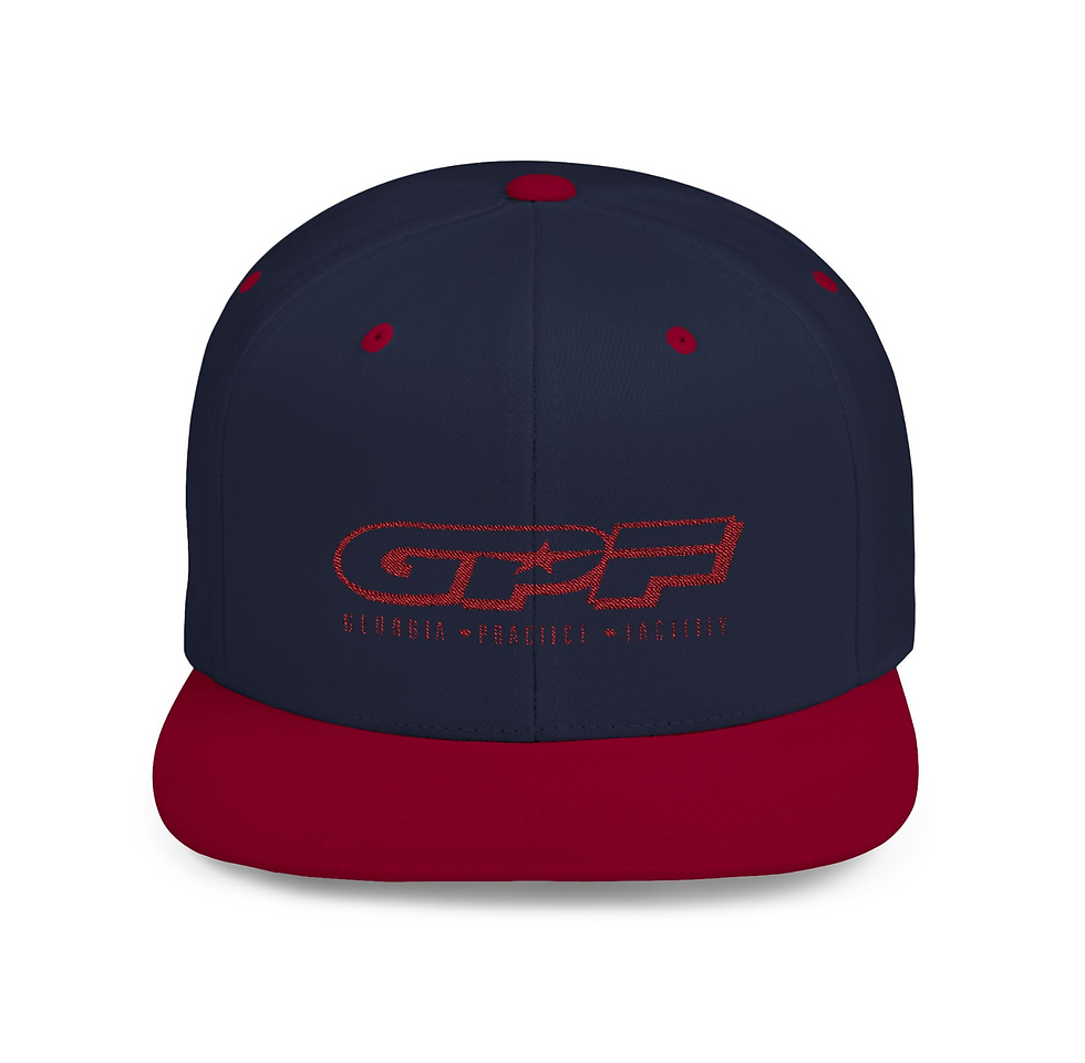 Thumbnail: GPF Embroidered Flat Bill Snapback Hat