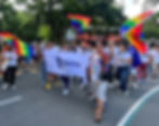 Globe delegates at the Lov3Laban: Pride PH March in UP Diliman, as part of PFIP’s member organizations.