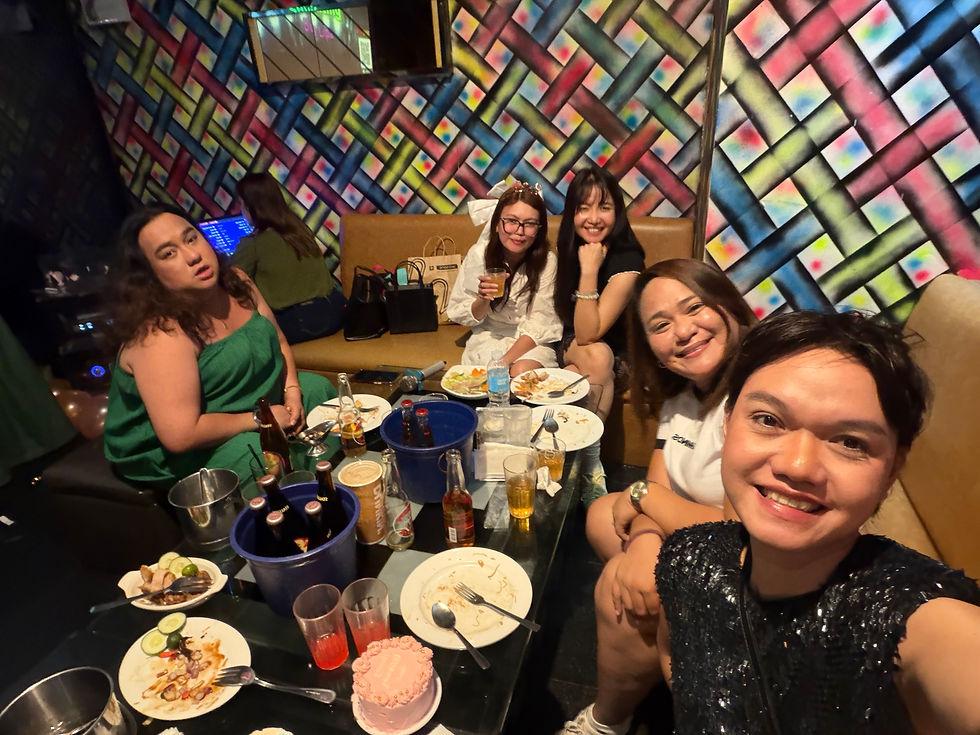 With my friends whom I can always count on in good and bad days!