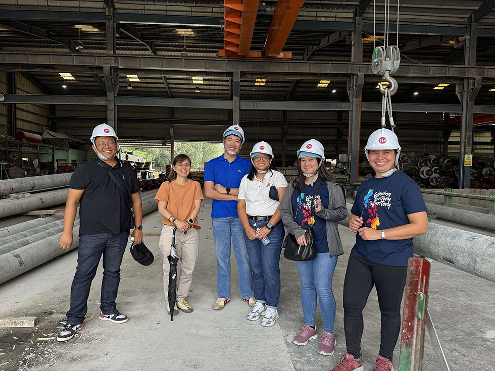 Our group photo during one of our site reviews