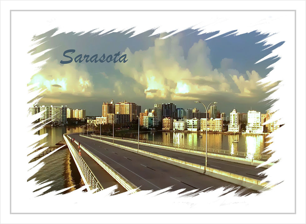 Thumbnail: PC_SAR_MIX12 Sarasota Postcards 5"x7" set of 12