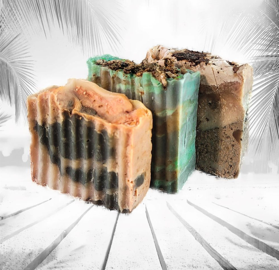 Thumbnail: HSGB3_01 Three Handmade Soap Gift Set in Wooden Box - For Him