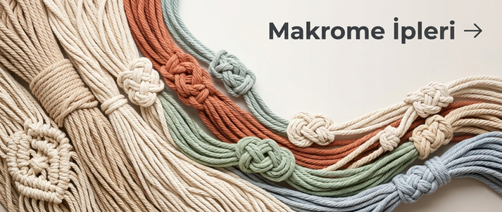 Kalın makrome ipi ve dekoratif ip çeşitleri