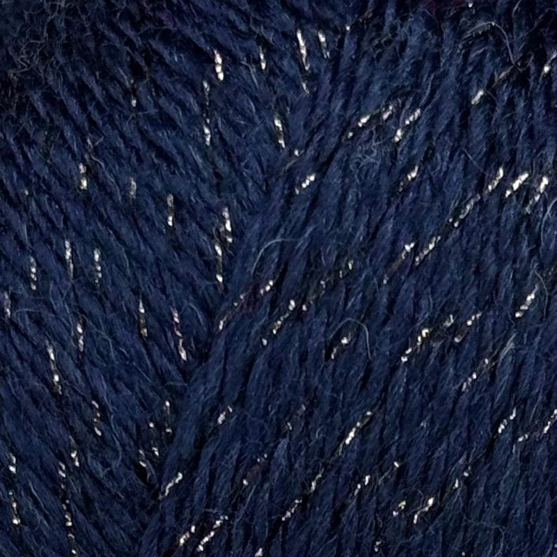 İnci Simli Etamin ipi lacivert renk, simli nakış kanaviçe ipi 50g 300m