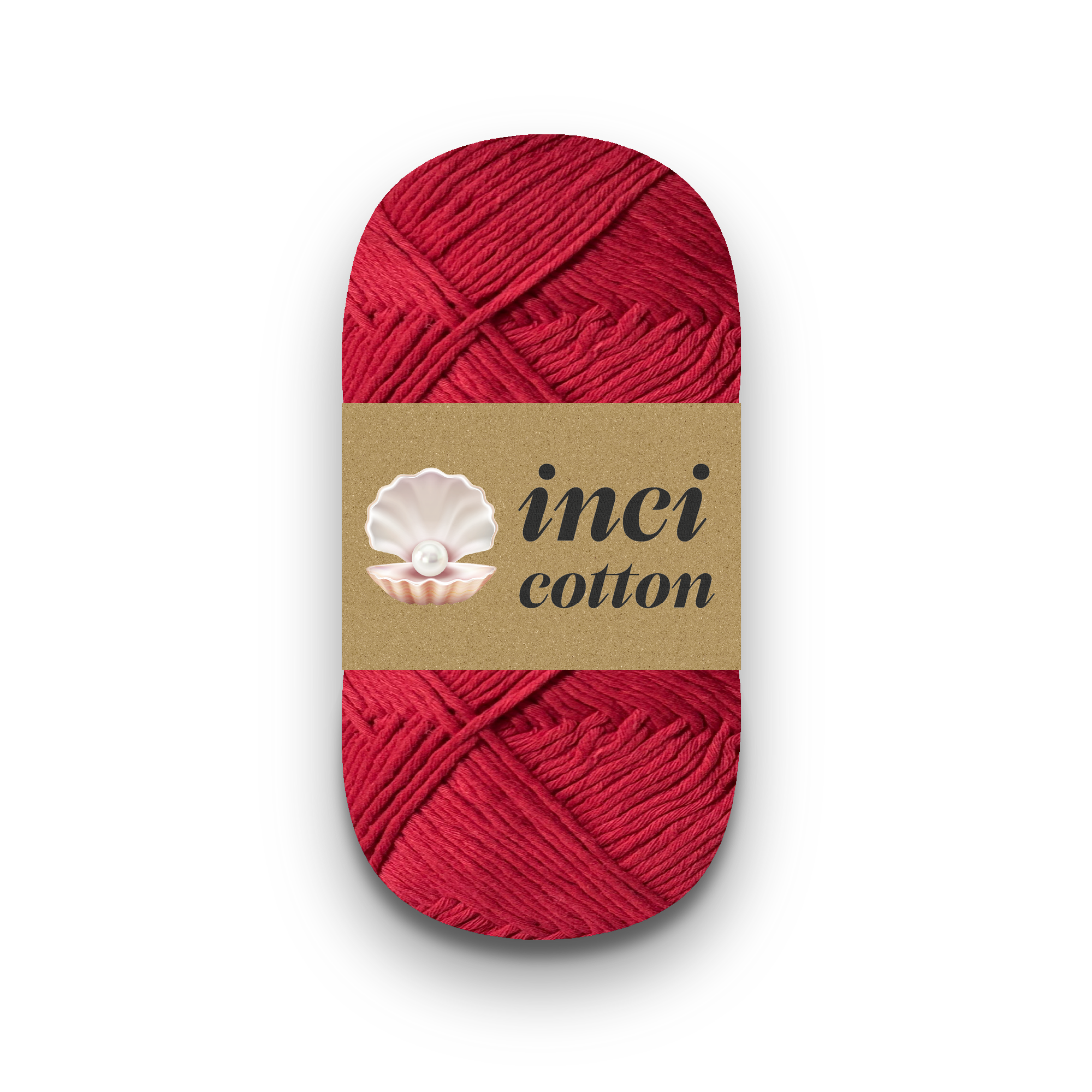 İnci Cotton Kırmızı Pamuk İplik 100g / 250m, %80 pamuk %20 geri dönüşüm elyafı, yazlık örgü, bebek ve çocuk ürünleri,