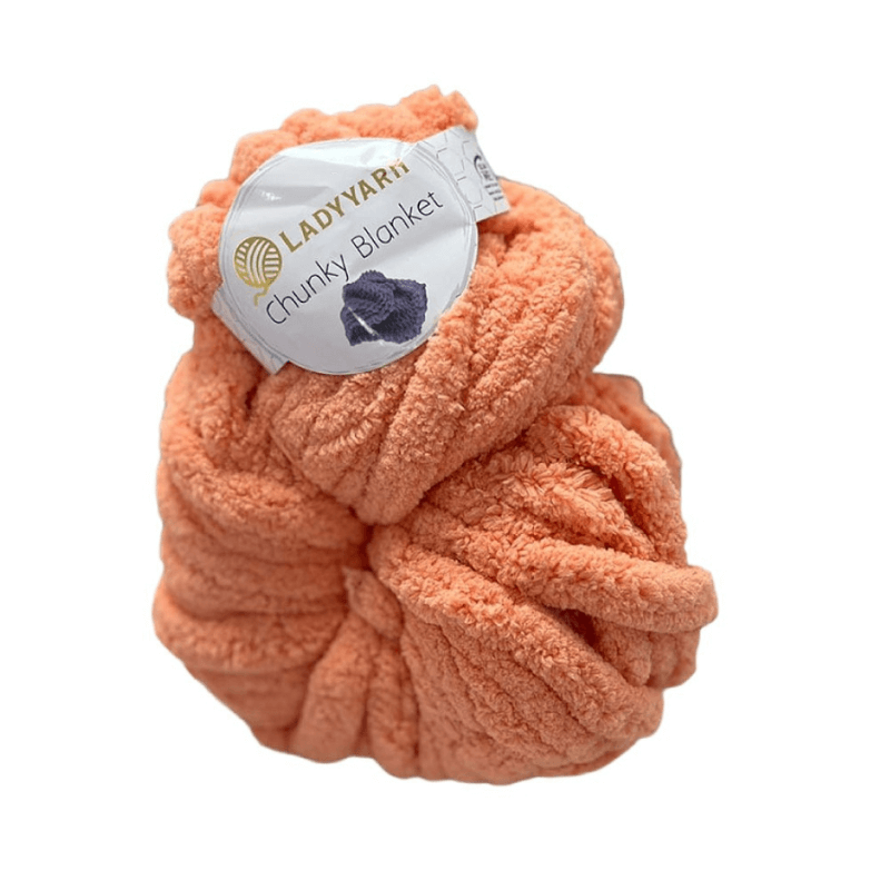 LadyYarn Chunky Blanket 300 g el örgü ipi – Koyu Somon (PL-169)