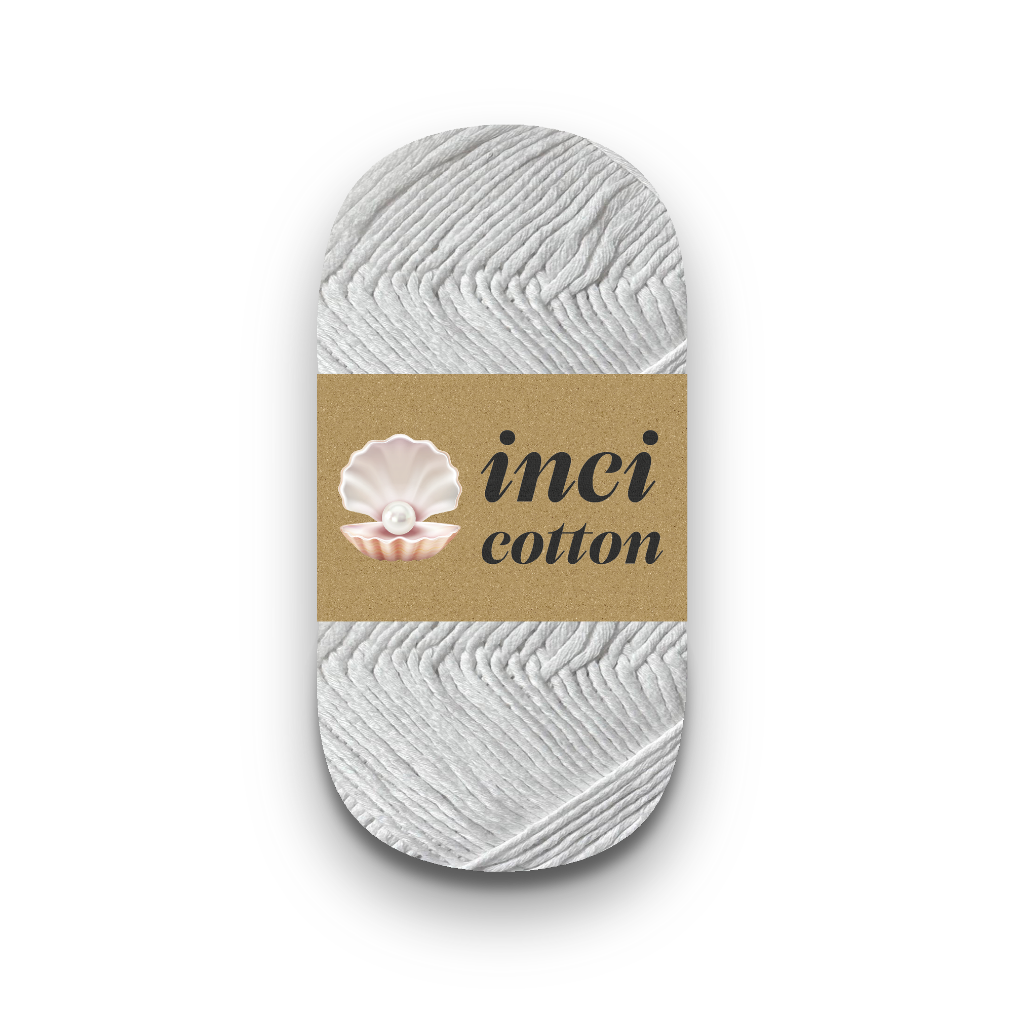 İnci Cotton Optik Beyaz Pamuk İplik 100g / 250m, %80 pamuk %20 geri dönüşüm elyafı, yazlık örgü, bebek ve amigurumi