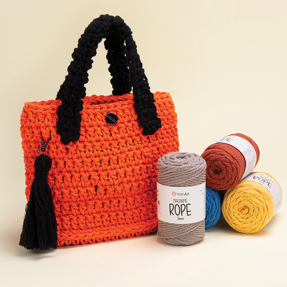 Küçük resim: YarnArt Macrame Rope 3 mm Antrasit 758 burgu pamuk makrome ipi