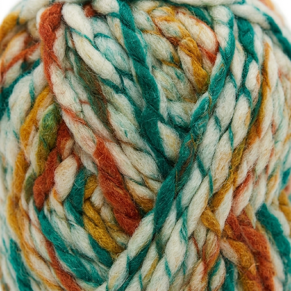 Küçük resim: Renkli degrade örgü ipliği 500 gr 5’li paket