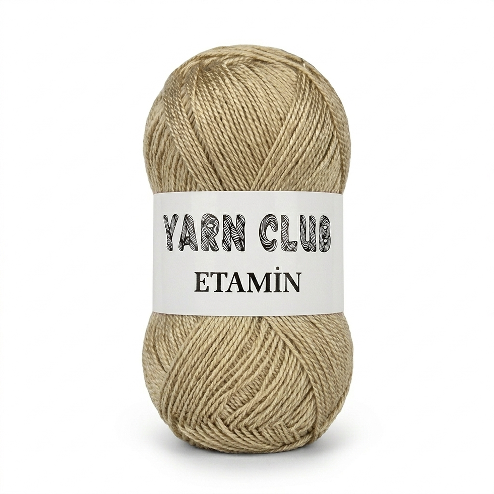YarnClub bej etamin ipi – goblen ve kanaviçe için %100 akrilik çok ince ip