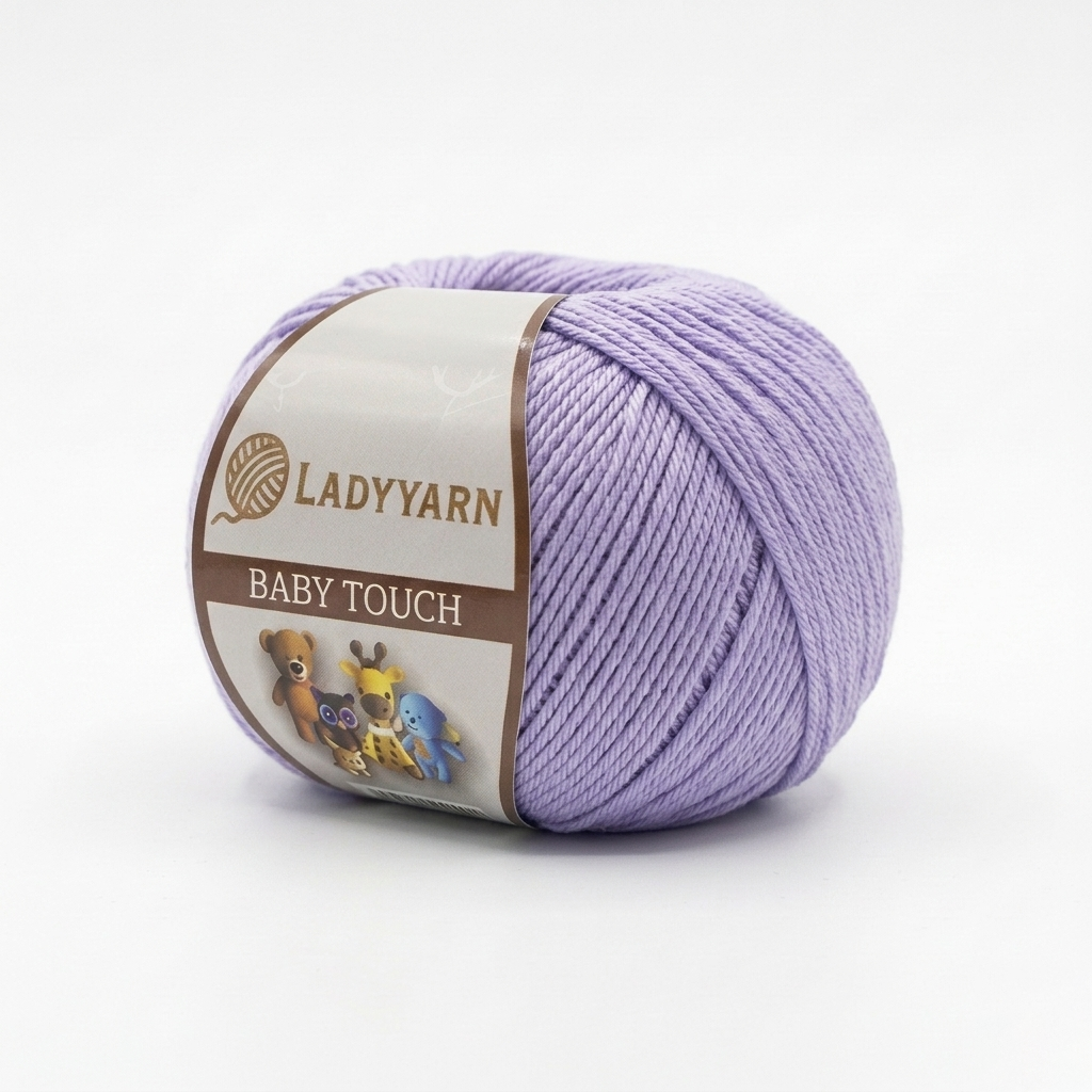 lady yarn baby touch lila ca016 pamuklu amigurumi orgu ipi