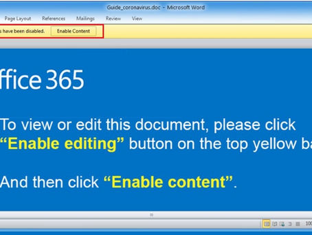 Malware Downloads From Harmless Word Document