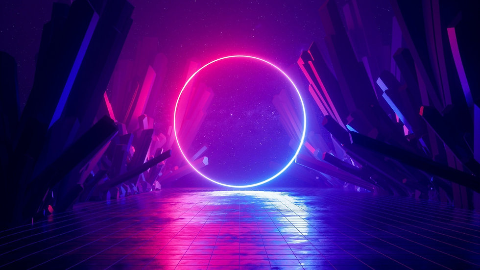 synthwave-gate-crystals-neon-lights-star