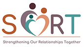 Business logo, with name and heart shaped design representing a family.