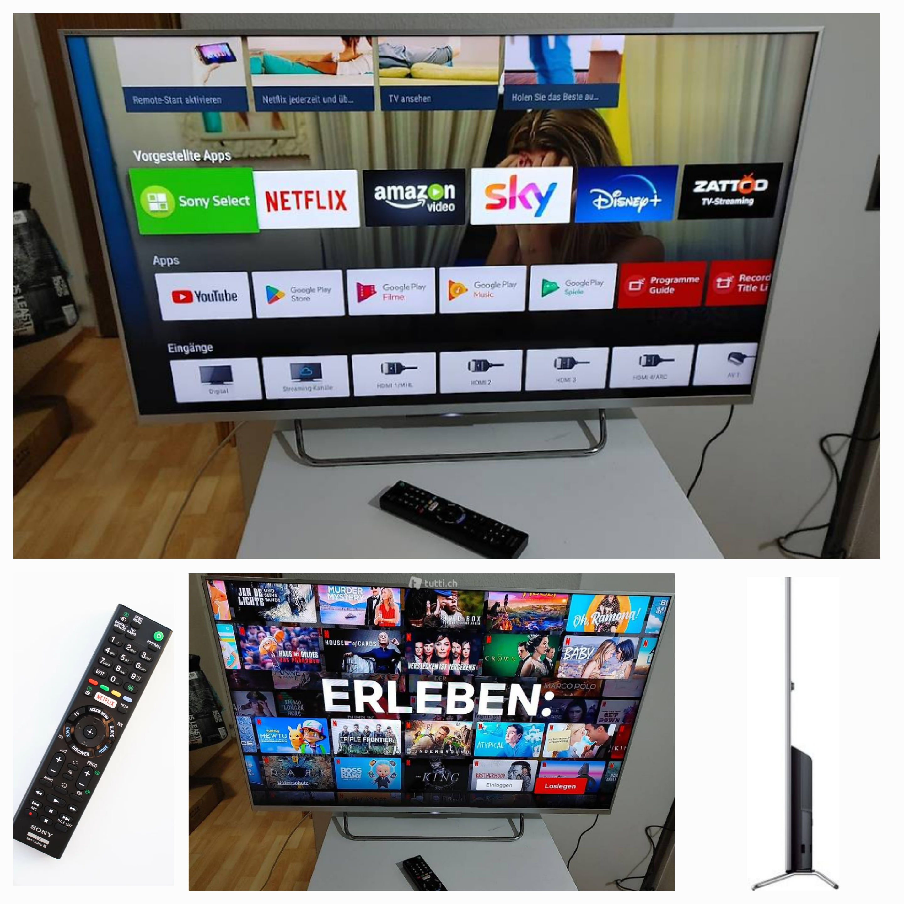 Sony Android SMART TV 49 Zoll 122cm UHD 4K