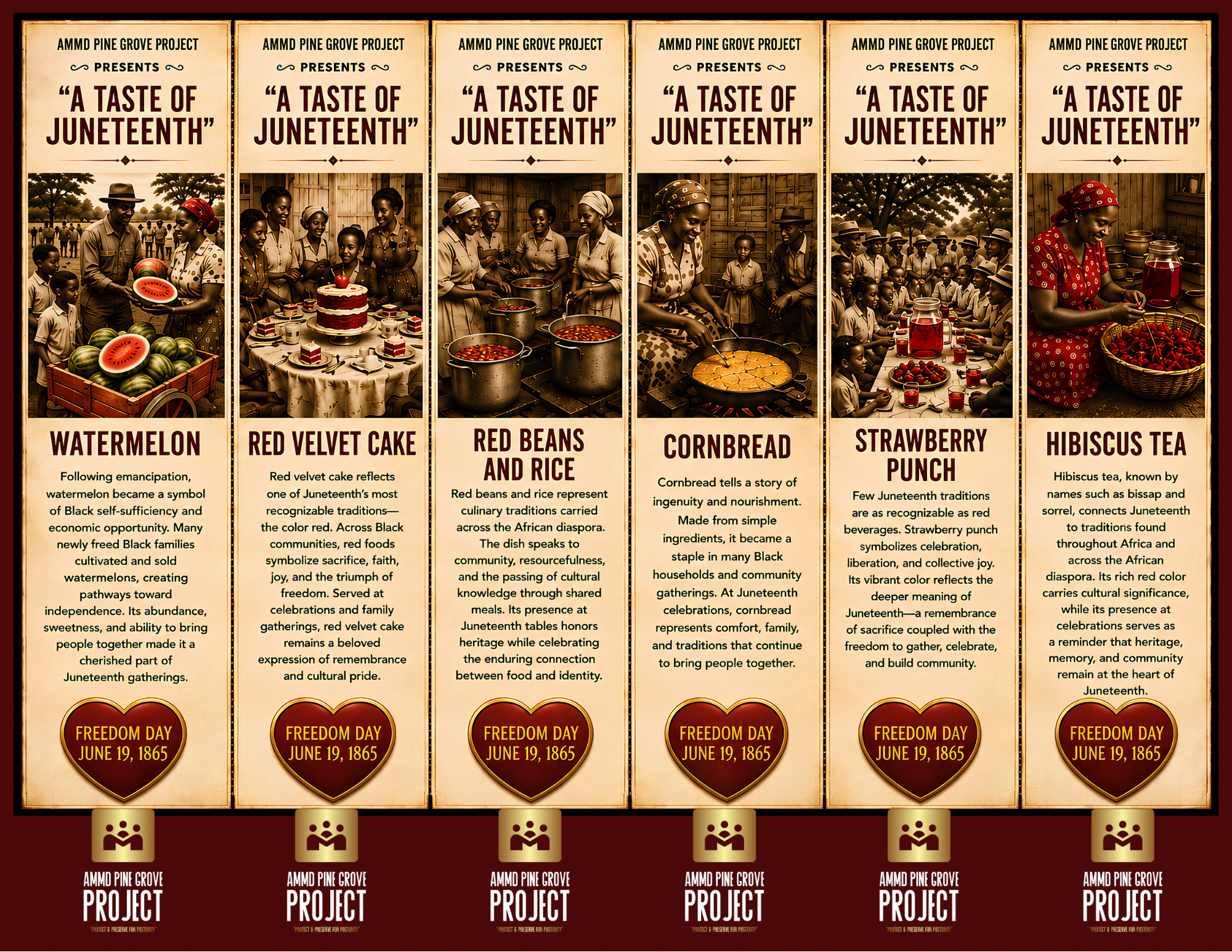 A Taste of Juneteenth Bookmarks