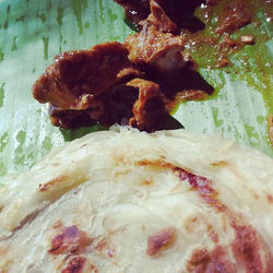 Parrotta with chicken curry