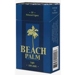 208523 - BEACH PALM 100'S BLUE(LIGHT) 10CT