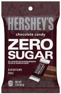 311254 - HERSHEY MILK ZERO SUGAR 3OZ BAG