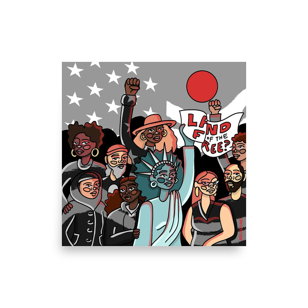 Thumbnail: "LAND OF THE FREE?" PRINT, 3 SIZES