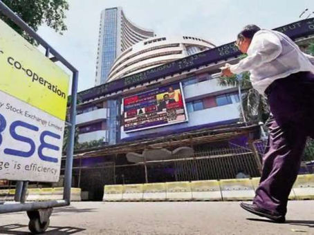 Sensex drops over 100 points, Nifty slips below 17,400