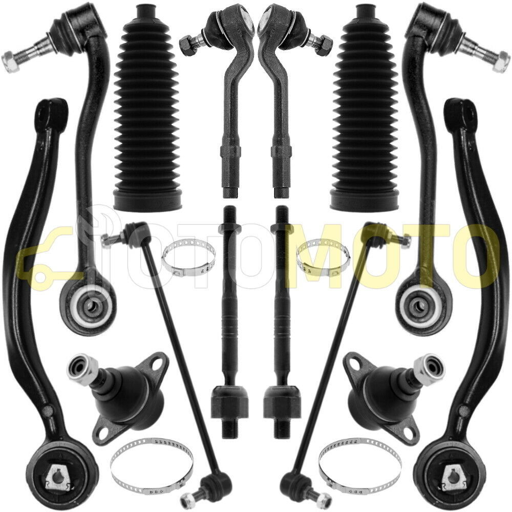 BMW X5 E53 TRIANGLE BRAS SUSPENSION ROTULES BIELLETTES DIRECTION SOUFFLET 14 PCS