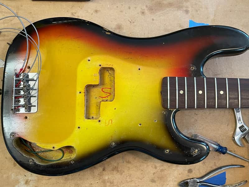 Thumbnail: 1966 Fender Precision Bass - Sunburst