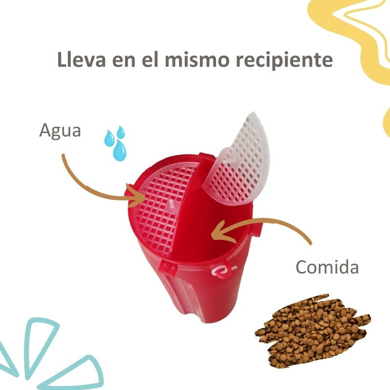 Miniatura: Comedero bebedero portatil