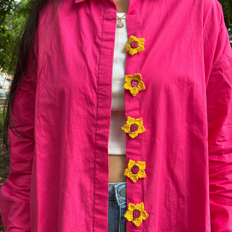 Sunflower Button Accessory