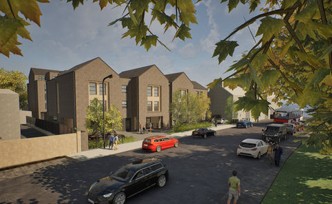 CGI image of Student Accommodation project in York by CSP Architects