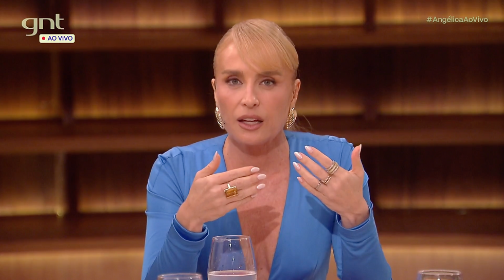Angélica falo de 'harmonização facial' no programa exibido no dia 30 de outubro/ Reprodução