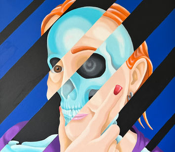 Pintural al óleo sobre tela, popart.