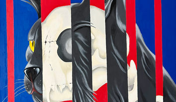 Pintural al óleo sobre tela, popart.