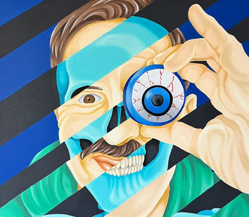 Pintural al óleo sobre tela, popart.