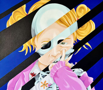 Pintural al óleo sobre tela, popart.