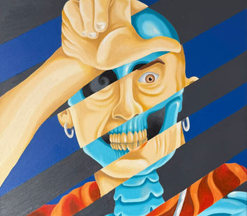 Pintural al óleo sobre tela, popart.