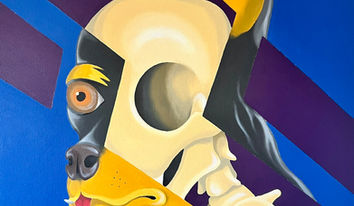 Pintural al óleo sobre tela, popart.