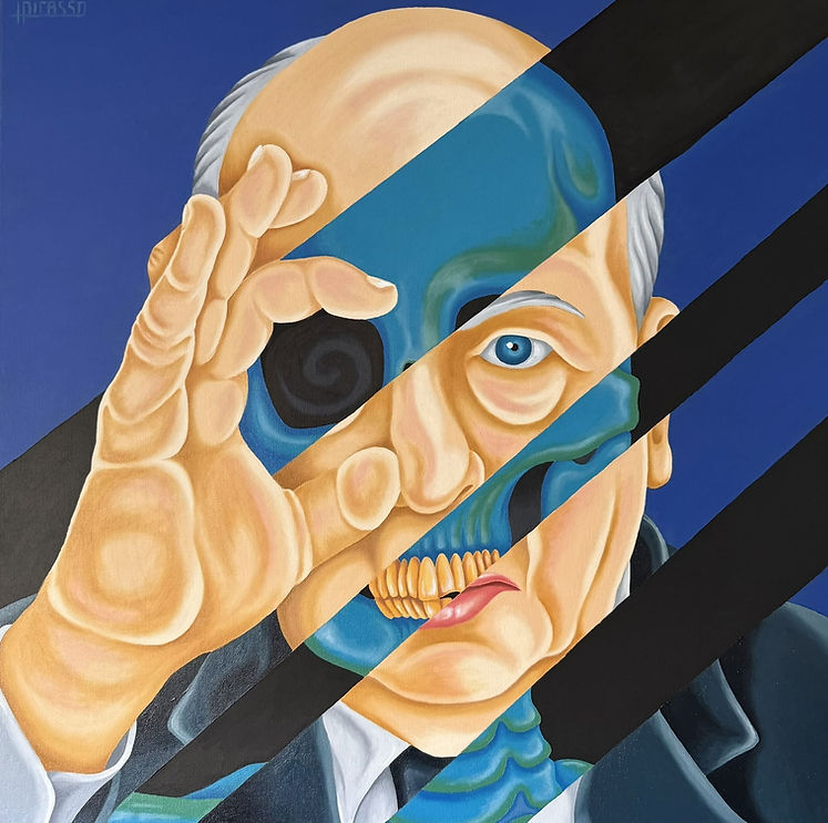 Acecho_pintura_oleo_luis_pedro_picasso_arte_contemporaneo