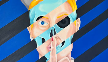 Pintural al óleo sobre tela, popart.