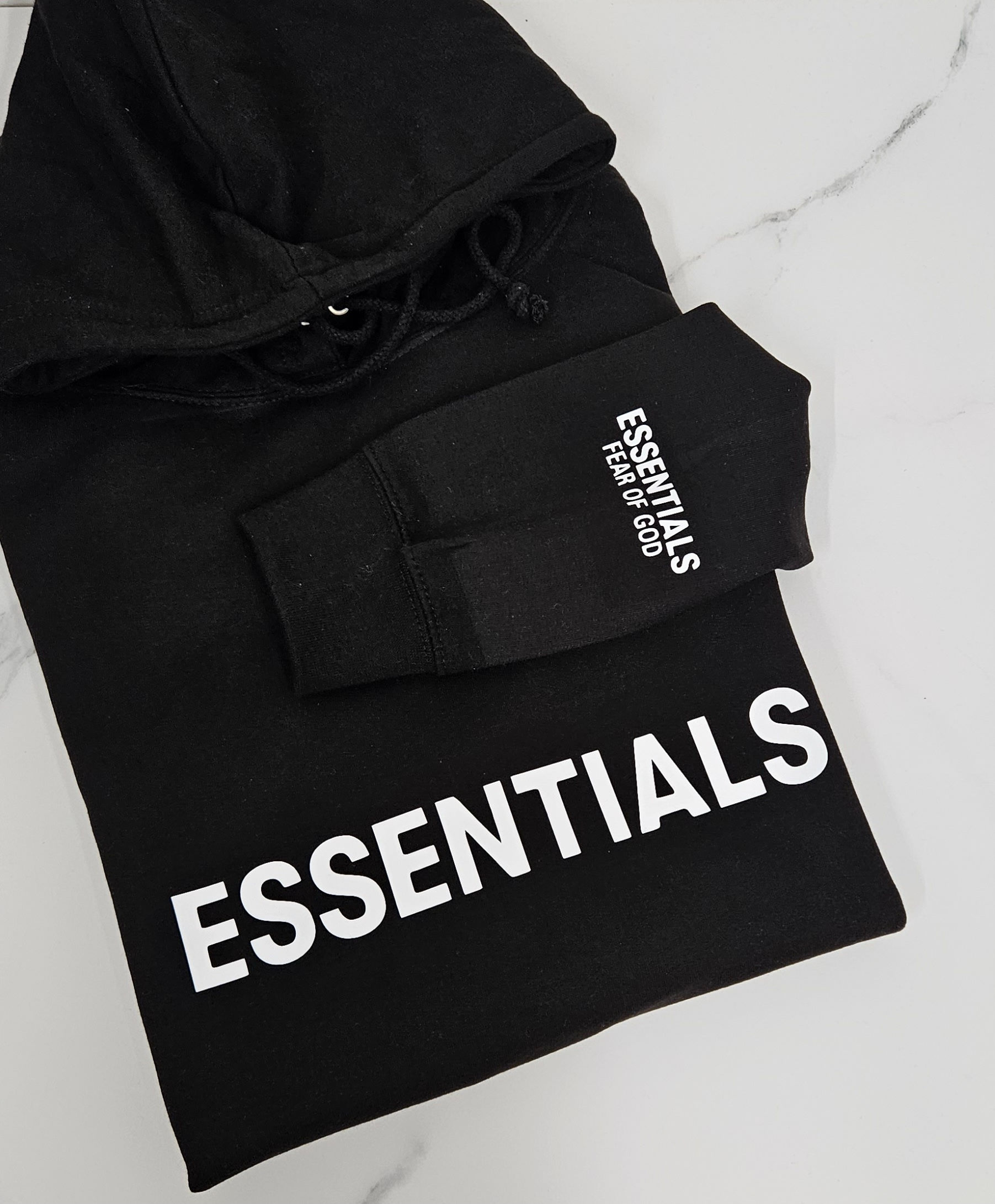 ESSENTIALS Print Hoodie -Adults