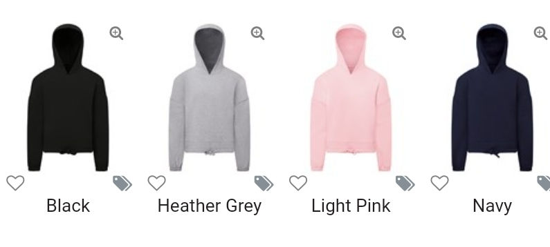 Thumbnail: Cropped WF Puff logo Hoodie - Kids/Adults