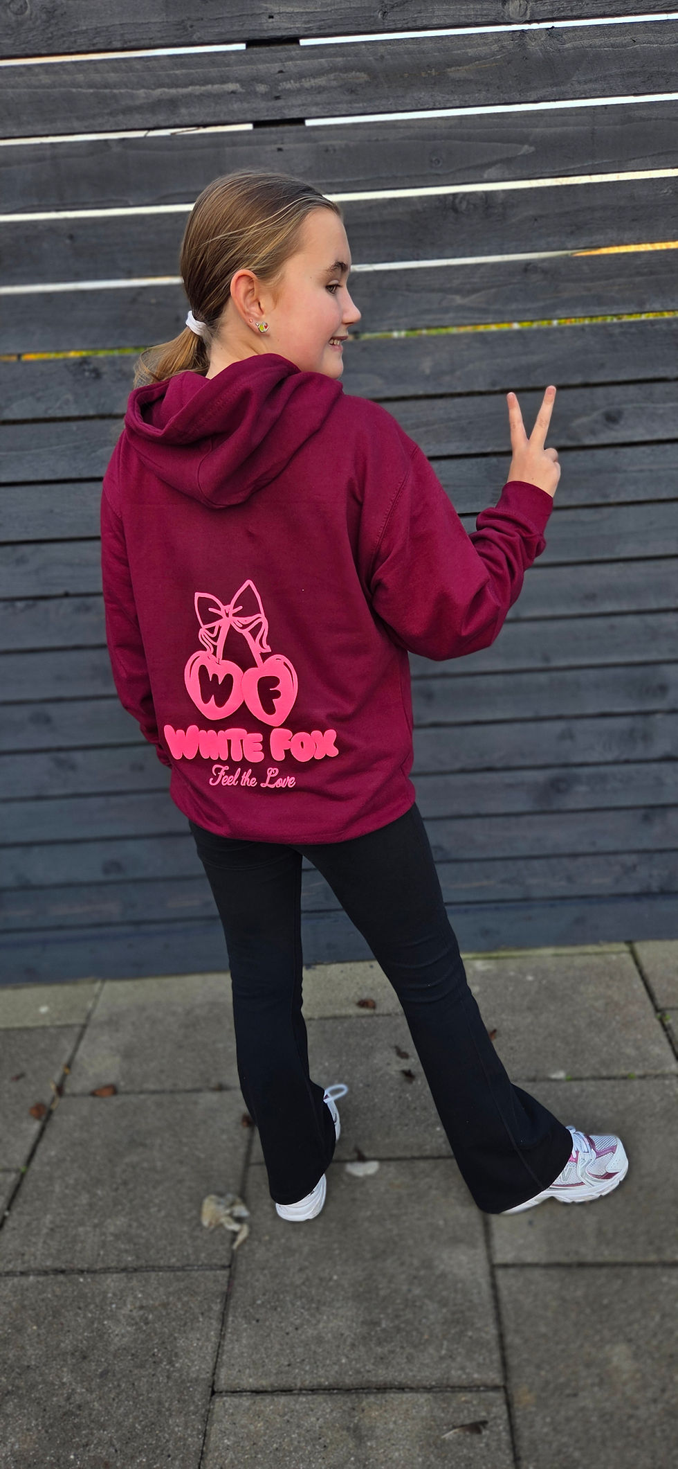 Thumbnail: WF Bow Print Hoodie -Kids