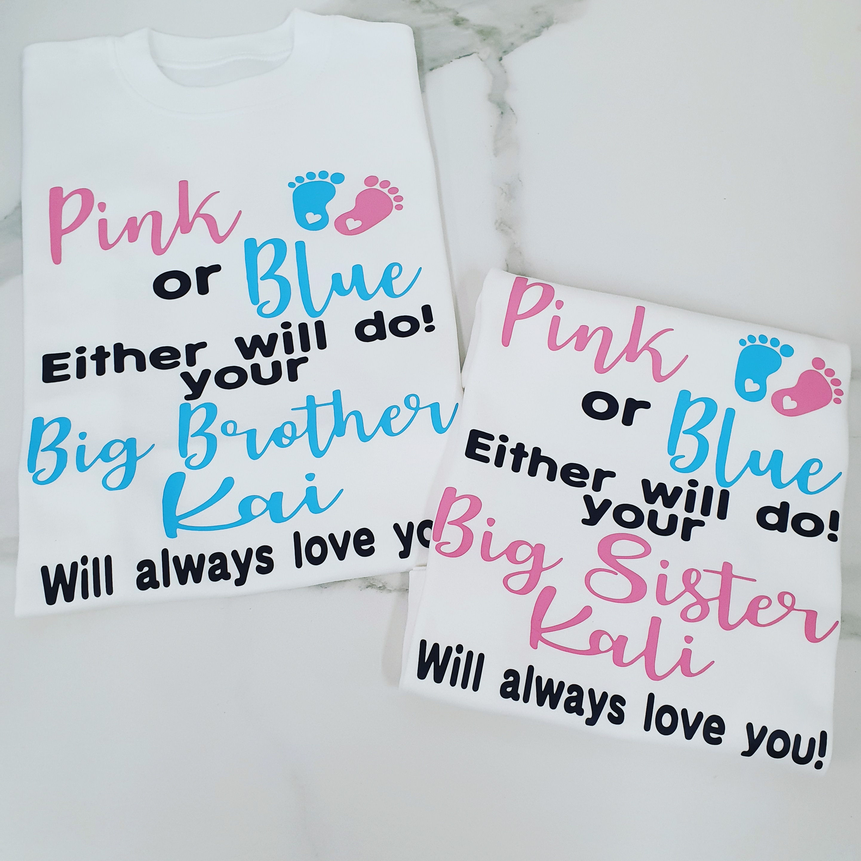 Gender Reveal Big Brother/Sister T-shirt