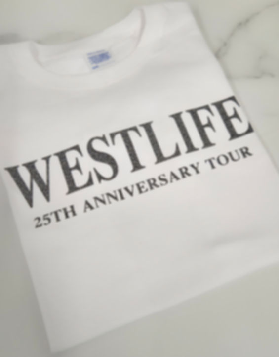 Westlife - 25TH Anniversary T-Shirt  (Adults/Kids)