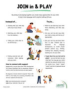Join In Play communication strategies